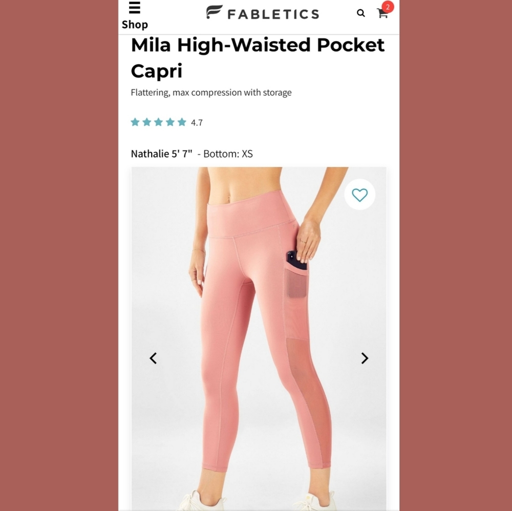 High-waisted pocket capri